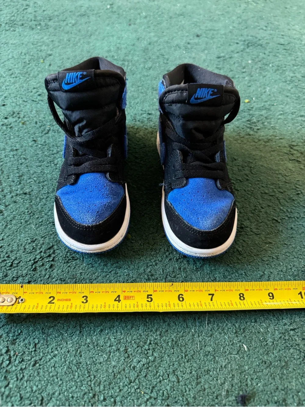 Nike Air Jordan Kids Blue and Black High-Top Sneakers size 10C